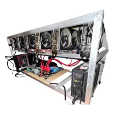 Rig De Mineria 6 Placas Geforce Xfx Radeom Rx 6700 Xt 12 Gb