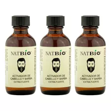 Natbio Max Power Cabello y barba 3 Pack