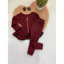 Conjunto De Frio Infantil Moda Blogueirinha Luxo Inverno