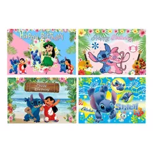 1 Pendon Lilo & Stich Decorativo Cotillon Cumpleaños 