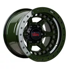 Llantas 15x10 6x139.7 Et-44 Ams Olive Drab Green/matte Balck