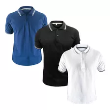 Kit 3 Camisas Camisetas Gola Polo Masculina Atacado 2023