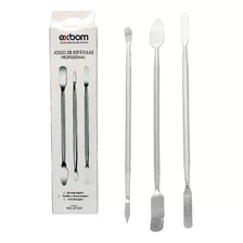 Kit 3 Espatulas Aço Inox Manutenção E Assitencia Tec