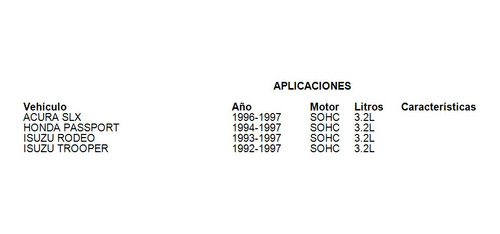 Kit Junta Tapa Punterias Isuzu Trooper 1992-1997 3.2l Ajusa Foto 2