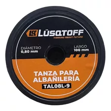 Tanza Nylon Albañil De 0,8 Mm Lusqtoff Naranja Fluo X 100 Mt