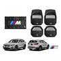 Kit Juego Emblemas Para Bmw Serie 1 2 3 4 5 6 7  Negro