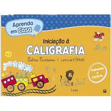 Caderno De Caligrafia Infantil Letra Cursiva Forma Bastão