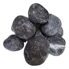 Piedra Decorativa Mármol Negro Grande 3in Jardín Macetas 5kg