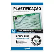 Plástico Para Plastificação 66x99x0,05 Título De Eleitor 100