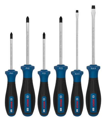 Juego De Llaves Bosch Philips Fenda Y Pozidriv De 6 Piezas