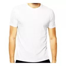 20 Camisetas 100% Poliéster Para Sublimação Atacado Branca