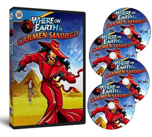 Dvd Carmen Sandiego - 1994 - 1ª 2ª 3ª Temporada - Completo