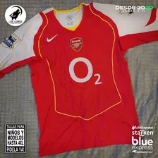 Camiseta Arsenal Manga Larga Los Invencibles Temp 2004 2005