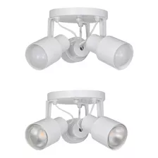 Spot Sobrepor Stella Triplo 3 Lampadas Painel Plafon Branco 110v/220v