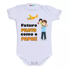 Body Infantil Papai Piloto