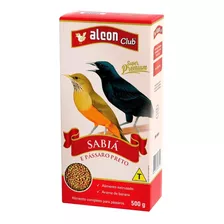  Alimento Completo Alcon Club Sabiá E Pássaro Preto 500g