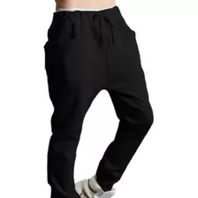 Calça Moleton Masculina Inverno Frio Bolsos Largos