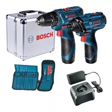 Kit Paraf. E Furadeira Impacto Bosch12v Gsr120li+gdr120li Nf