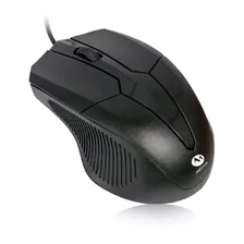 Mouse Optico 1000 Dpi Ergonomico C/ Cable Usb Rueda Scroll Color Negro