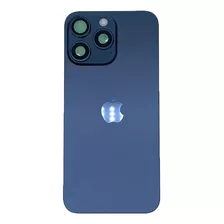 Tapa De iPhone 15 Pro Max Azul Completa 