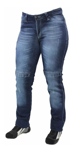 Calça Jeans Feminina Com Proteção Motociclista Hlx Concept