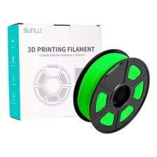 Filamento Pla Brilla En La Oscuridad Sunlu 1kg 1.75mm Verde