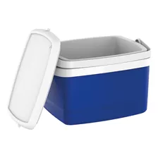 Caixa Termica Cooler Bebidas 12l Preta Pequena Soprano Cor Azul