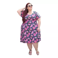 Vestido Camisão Plus Size Lindo Tamanho Grande Até G4