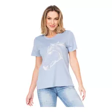 T-shirt Feminina Zenz Western San Antonio Zw0222030 Original