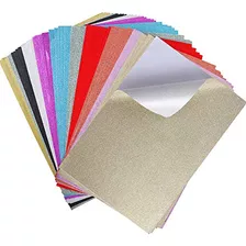 Papel De Cartulina Brillante, 50 Hojas, 10 Colores, Pap...