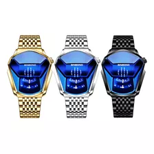 3 Peças Binbond Luxury Fashion Sport Watch Relógios De Pulso