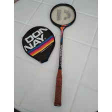 Raquete De Squash Antiga De Madeira Donnay All Wood