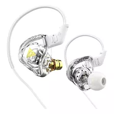 Fone De Ouvido Qkz Ak6 Dmx In Ear C/case Pronta Cor Transparente