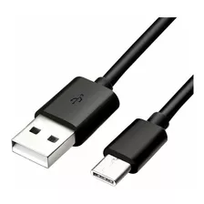 Cable Usb Tipo C 45 W Rapido Compatible Con Samsung Moto Color Negro