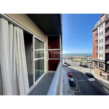 Departamento En Venta 1 Ambiente Con Balcón Y Vista Lateral Al Mar - Centro Mar Del Plata