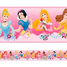3 Faixa De Parede Princesas Disney Rosa Menina Border Quarto