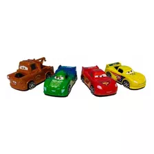 Set De Carritos Cars Rayo Mcqueen Equipo Color Colores