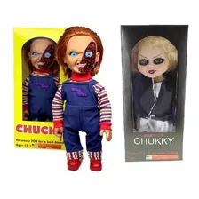 Chucky & Tifanny Muñecos Tipo Mezco Bootle 40 Cm