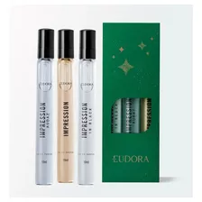 Presente Eudora Kit Impression Eau De Parfum 10ml 3 Itens Perfume De Bolso Viagem Perfumes Miniaturas