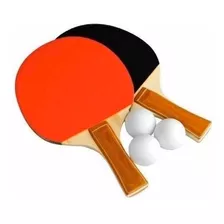 Pingpong Paleta Ping Pong + 3 Pelotas Juego De Mesa - Tenis