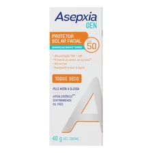 Protetor Solar Facial Asepxia Gen Fps 50 40g