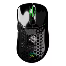 Mouse Gamer De Juego Inalámbrico Recargable Vsg Aquila Fly Negro Brillante