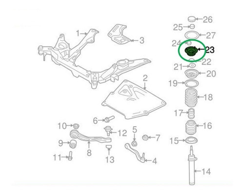 Base Amortiguador Delantera Bmw Serie 1-3-5 E60-e84-e87-e90  Foto 7