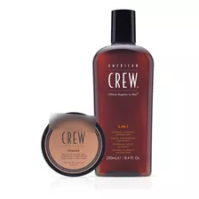 American Crew Pomade & Set De Regalo 3 En 1 Champú, Acondi.