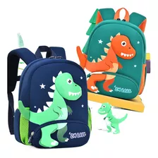 Mochila Ligera Para Niños Con Diseño Dinosaurio De 2-5 Años