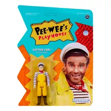 Super 7 Pee Wees Playhouse Capitan Carl Reaccion Figura