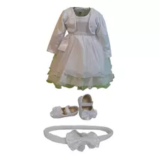 Vestido Festa Batizado Infantil Bebê Menina Casamento Dama