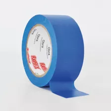 Cinta Obra Azul Papel Para Enmascarar Pintor 24mm X 40 Mts