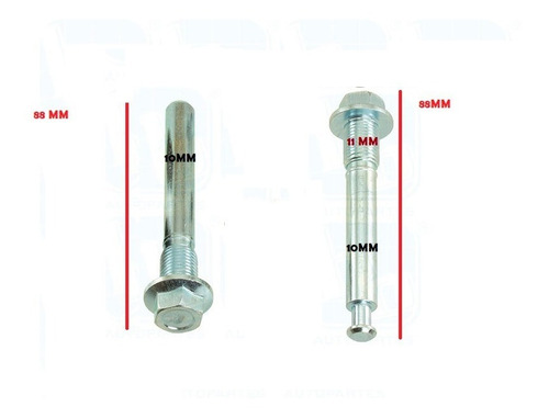 Kit Bujes Pernos Caliper Lancer alta Calidad Del 08-16 Foto 2