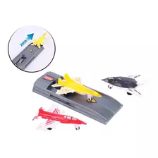 Pista Lança Mini Avião 4 Pçs Lançador De Aviões Brinquedo 